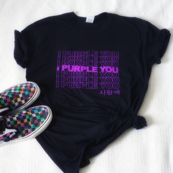Gildan Tops - I Purple You Repeated Tshirt